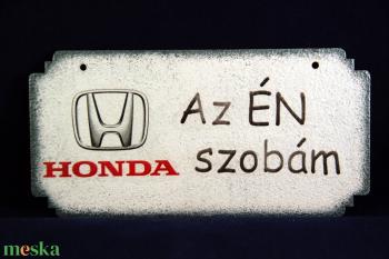 HONDA emblémás ÉN SZOBÁM ajtódísz II. Honda rajongóknak