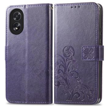 ART FLOWERS Peňaženkový obal pre Oppo A38 fialový