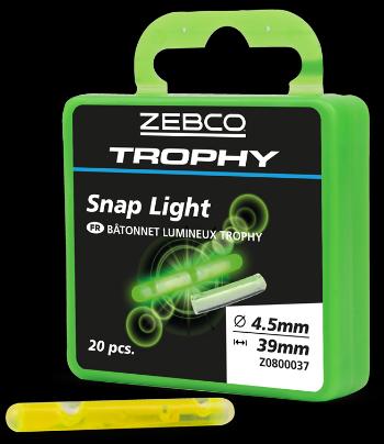 Zebco chemické svetlo trophy snap light pack 20 ks 4,5x39 mm