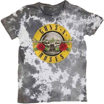 Guns N' Roses Tričko Classic Logo Unisex Dip-Dye on White S