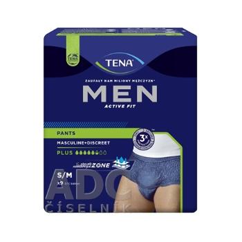 TENA Men Pants Plus Blue S/M naťahovacie inkontinenčné nohavičky pre mužov 9ks