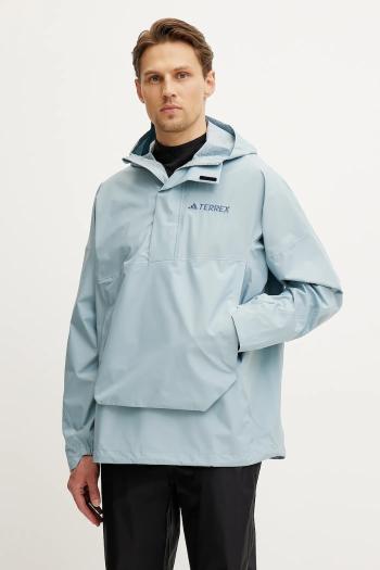 Turistická bunda adidas TERREX Xploric tyrkysová farba, JD8347
