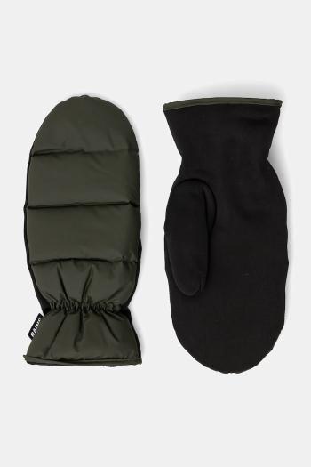 Rukavice Rains Lohja Puffer Mittens W1T2 zelená farba, 16080-03