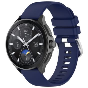 SILICONE Vymeniteľný remienok pre Xiaomi Watch S3 tmavomodrý