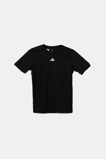 Detské tričko adidas Performance čierna farba, s potlačou, JI9265