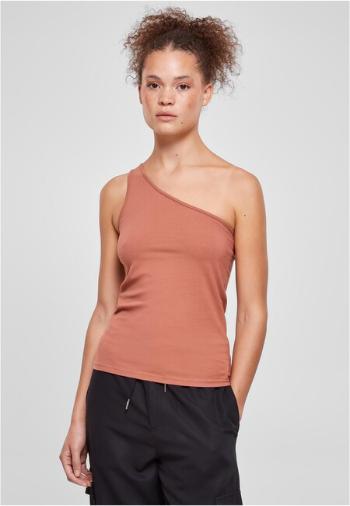 Urban Classics Ladies Asymmetric Top terracotta - S