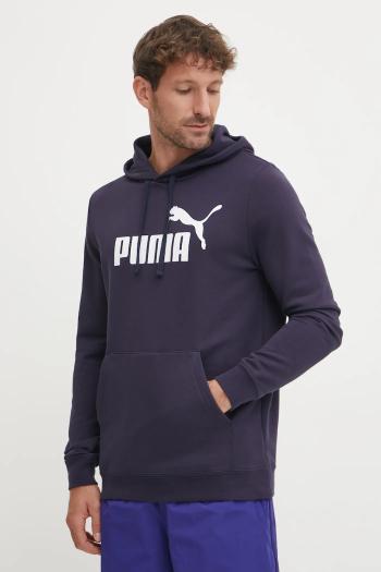 Mikina Puma pánska, tmavomodrá farba, s kapucňou, s potlačou, 682572