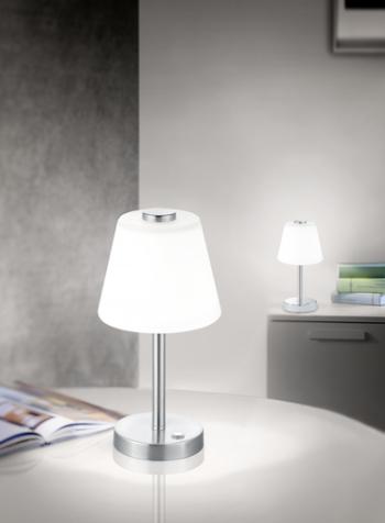 LED stolová lampa Trio Emerald nikel 525490107