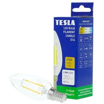 Tesla LED žiarovka sviečka E14 2,5 W Filament (CL142527-3)