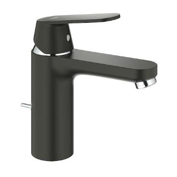 Umývadlová batéria GROHE Eurosmart Cosmopolitan s výpusťou čierna/chróm 23325KW0