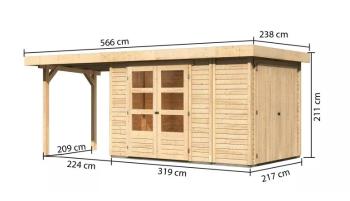 Drevený záhradný domček RETOLA 3 Lanitplast