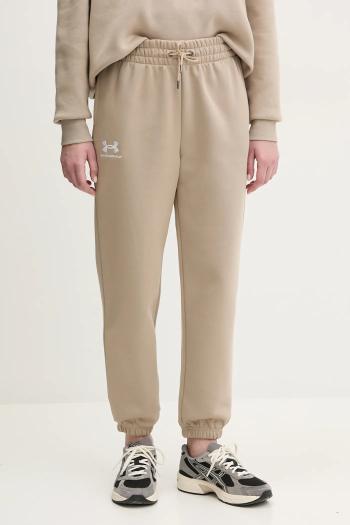 Tepláky Under Armour zelená farba, jednofarebné