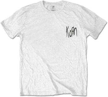 Korn Tričko Scratched Type Unisex White S