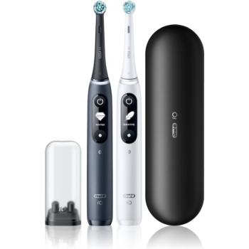 Oral B iO7 periuta de dinti electrica cu sac DUO Black & White 2 buc