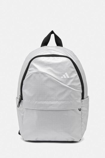 Ruksak adidas Glow dámsky, strieborná farba, malý, jednofarebný, JN0926
