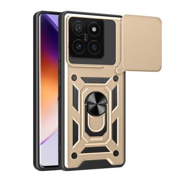 RING CAMERA Kryt s držiakom pre Xiaomi 14T zlatý