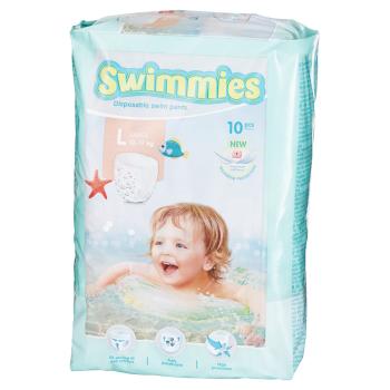 SWIMMIES Plienkové nohavičky L 12-17 kg 10 kusov, poškodený obal