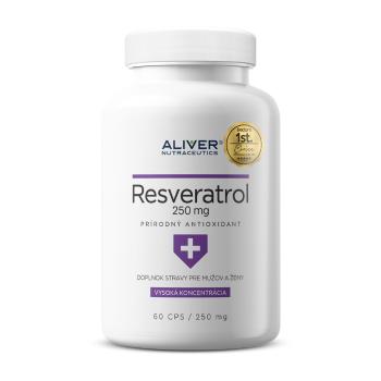 ALIVER NUTRACEUTICS Resveratrol 250 mg 60 kapsúl