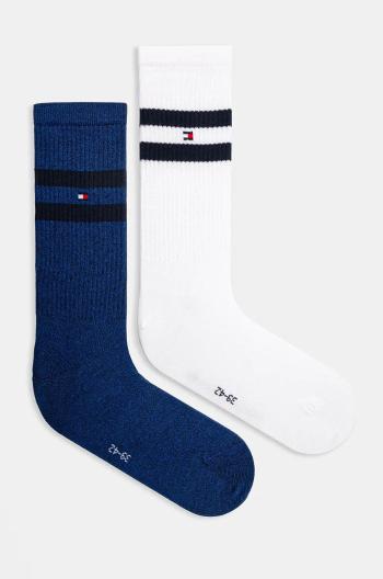 Ponožky Tommy Hilfiger 2-pak pánske, tmavomodrá farba, 701229841