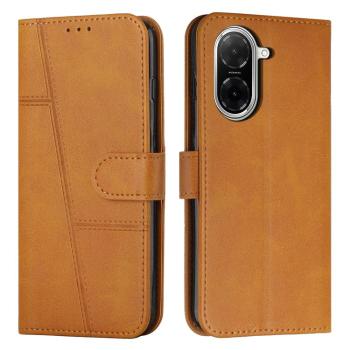 STITCHED Peňaženkový kryt pre Xiaomi Redmi A5 svetlohnedý