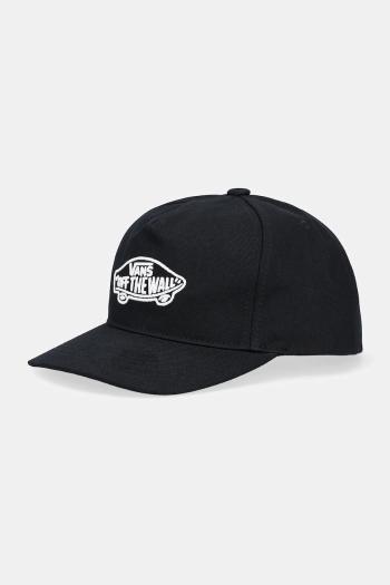 Detská bavlnená šiltovka Vans Vans Classic Snapback čierna farba, VN000Q1ABLK1