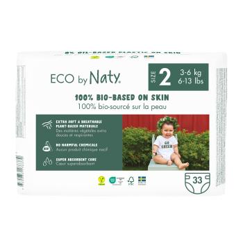 ECO BY NATY Plienky jednorázové 2 Mini 3-6 kg 33 ks