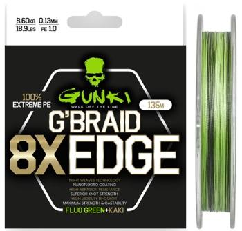 Gunki pletená šnúra g braid 8x edge 135 m - 0,15 mm 9,9 kg