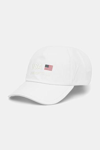 Šiltovka Tommy Hilfiger x SAIL GP biela farba, AM0AM13975