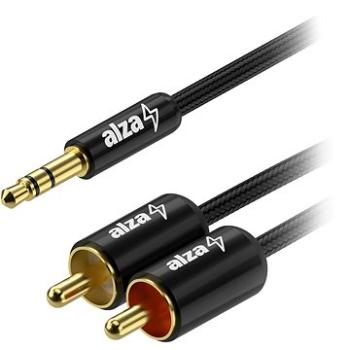AlzaPower AluCore 3.5mm Jack (M) to 2× RCA (M) 3 m čierny (APW-CBA3JM2RCA03B)