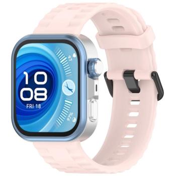 RIBBED Silikónový remienok pre Huawei Watch Fit 4 / Fit 4 Pro ružový