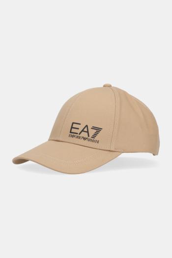 Bavlnená šiltovka EA7 Emporio Armani biela farba, s potlačou, AF11989.7X000005