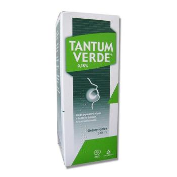 Tantum Verde orálny roztok kloktadlo na vyplachovanie ústnej dutiny 240 ml