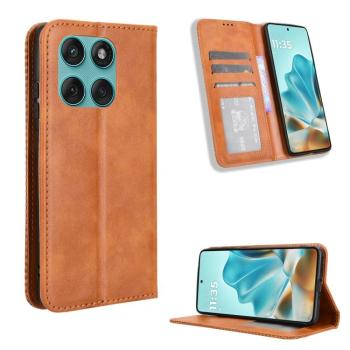 BUSINESS Peňaženkový kryt pre Motorola Edge 60 Fusion hnedý