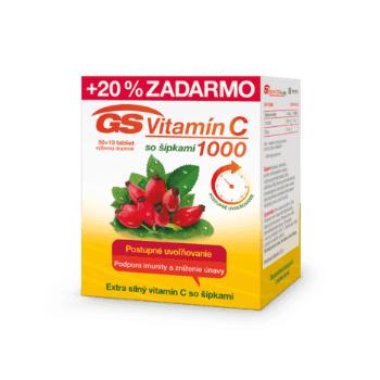 GS Vitamín C 1000 so šípkami 60 kapsúl