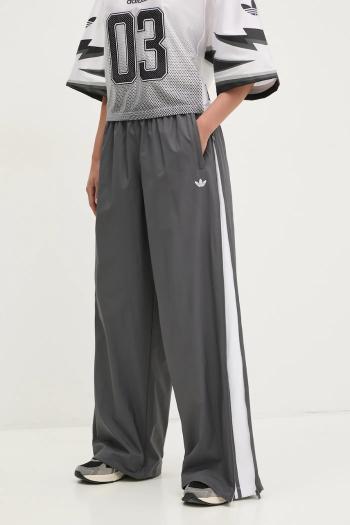 Tepláky adidas Originals WOVEN TP dámske, šedá farba, jednofarebné, JY8880