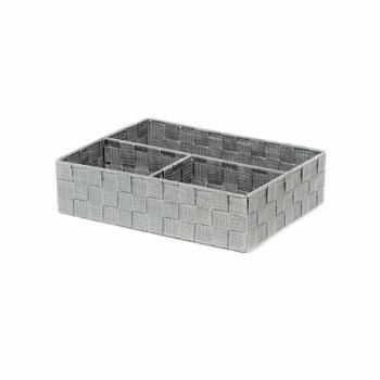 Compactor TEX ruha- és kiegészítő-rendszerező, 32 x 25 x 8 cm, szürke, szürke