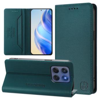 RINA Zaklápacie puzdro pre Motorola Edge 60 / Edge 60 Fusion tmavozelené