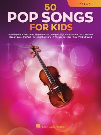 Hal Leonard 50 Pop Songs for Kids for Viola Noty