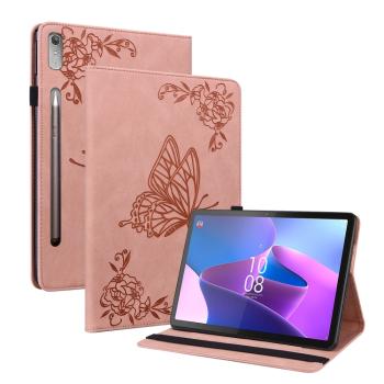 ART BUTTERFLY Peňaženkový obal pre Lenovo Tab P12 ružový