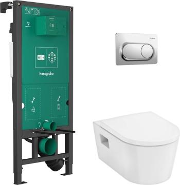 Závesný wc set Hansgrohe EluPura Original S do ľahkých stien / predstenová 60302000