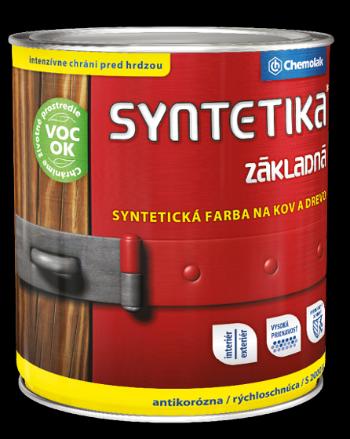 SYNTETIKA S 2000 U - Základná antikorózna farba na kov 4,5 L 0100 - biela