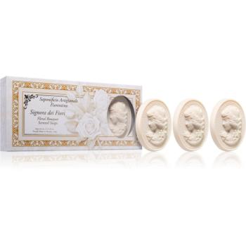 Saponificio Artigianale Fiorentino White Cameo Set sada tuhých mydiel