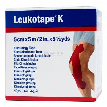 Leukotape 5 cm x 5 m piros kineziológiai tapasz