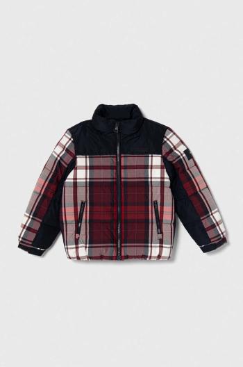 Detská bunda Tommy Hilfiger bordová farba
