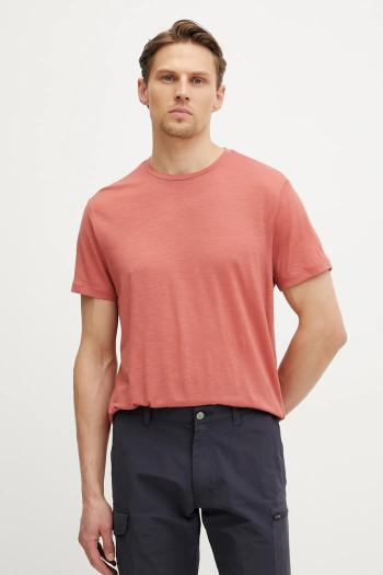 Športové tričko Icebreaker Merino 150 Tech Lite oranžová farba, vzorované, IB0A56WL0B61