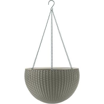 Keter Závesný kvetináč Sphere tmavohnedá, pr. 35 cm