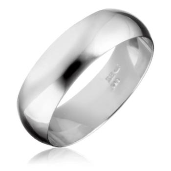 Strieborná obrúčka 925 - hladký a lesklý povrch - Veľkosť: 51 mm