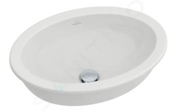 VILLEROY & BOCH - Loop&Friends Vstavané umývadlo, 485x325 mm, bez prepadu, biela 61612101