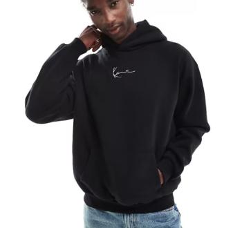 Mikina Karl Kani Small Signature Essential OS Hoodie Black - M