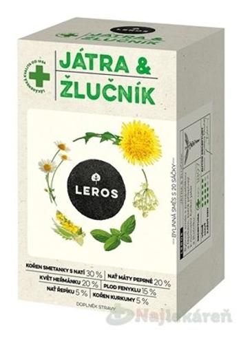 LEROS PEČEŇ A ŽLČNÍK 20x1,5g (30g)